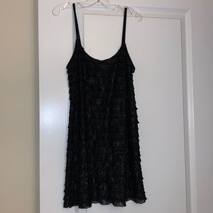 Long black tank / short dress